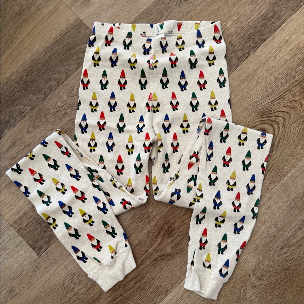 Kids Hanna Andersson Cream pj with Colorful Print